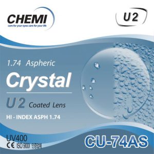 Tròng kính Crystal U2 Coated 1.74